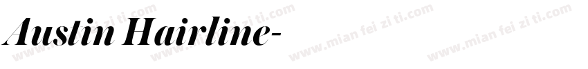 Austin Hairline字体转换